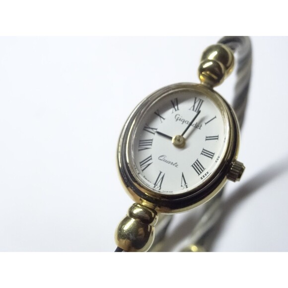 Ladies 17mm Oval Gigandet Bangle Watch with Multicolor Flex Cable  Bracelet main image 5